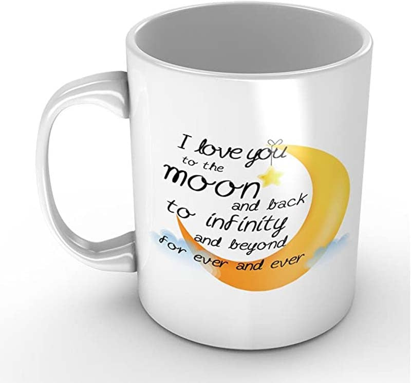 "I Love You to the Moon and Back" Ceramic Mug