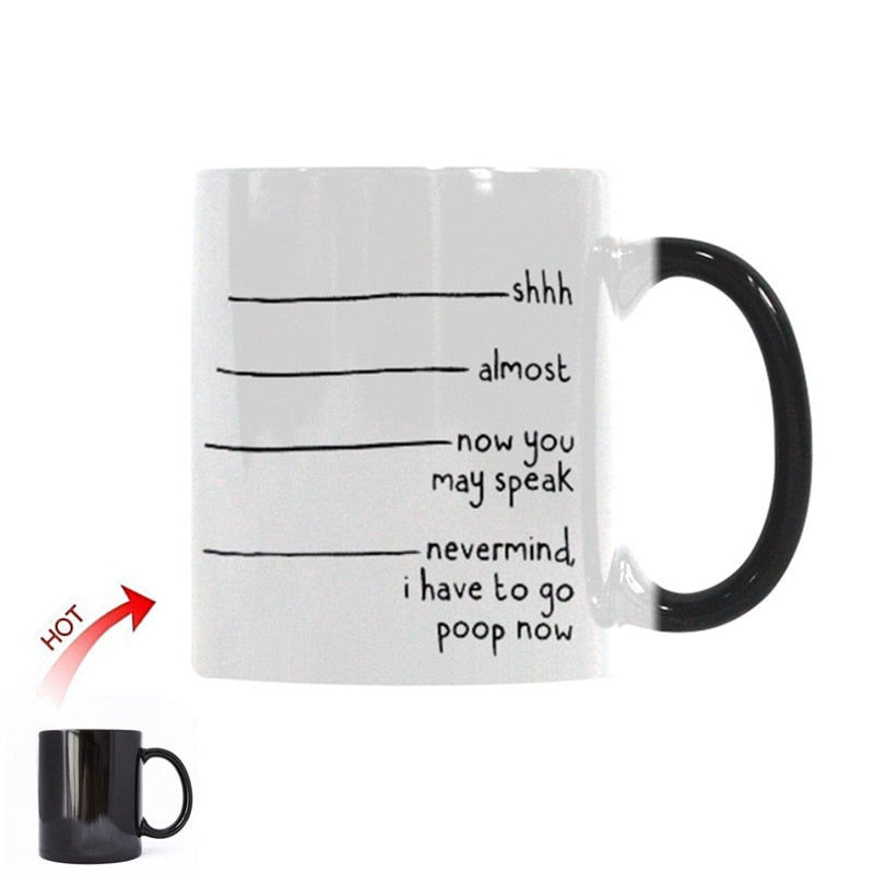 Joke Novelty Ceramic Color Changing Mug